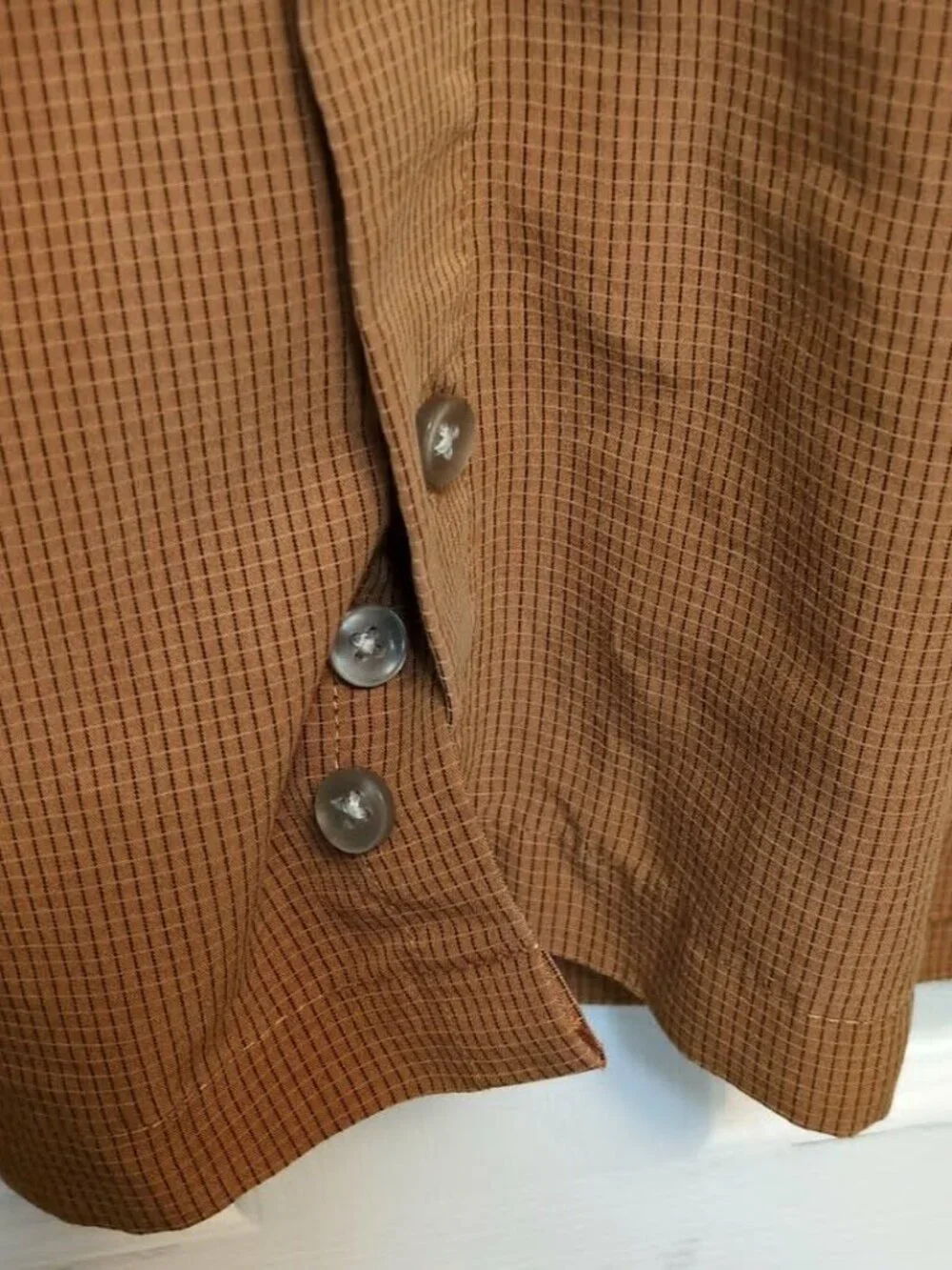 Van Heuson Studio Button Down Mens Shirt Sz 3XLT Rust Brown Modal Career Church - Picture 2 of 5